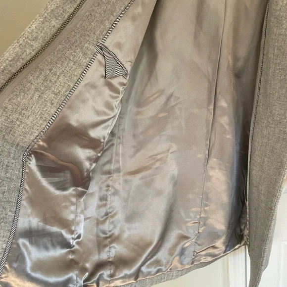 J.CREW Cocoon Coat Jacket Womens 6 Gray Italian Stadium Cloth Wool J5536 - Picture 8 of 15